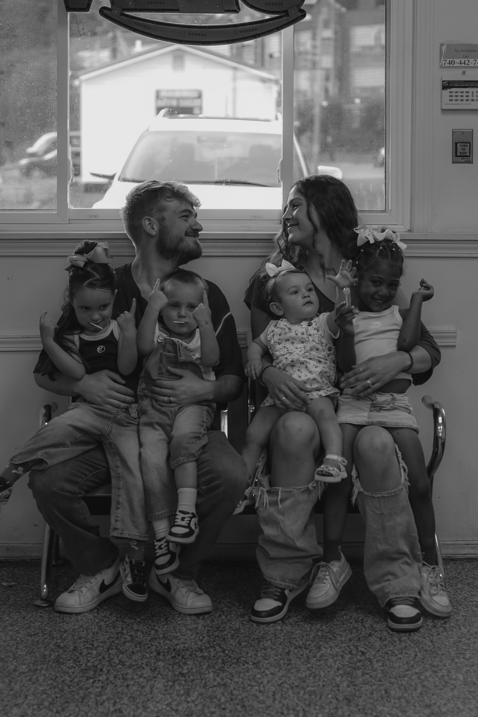 Kiley, Andrew, and the kids together