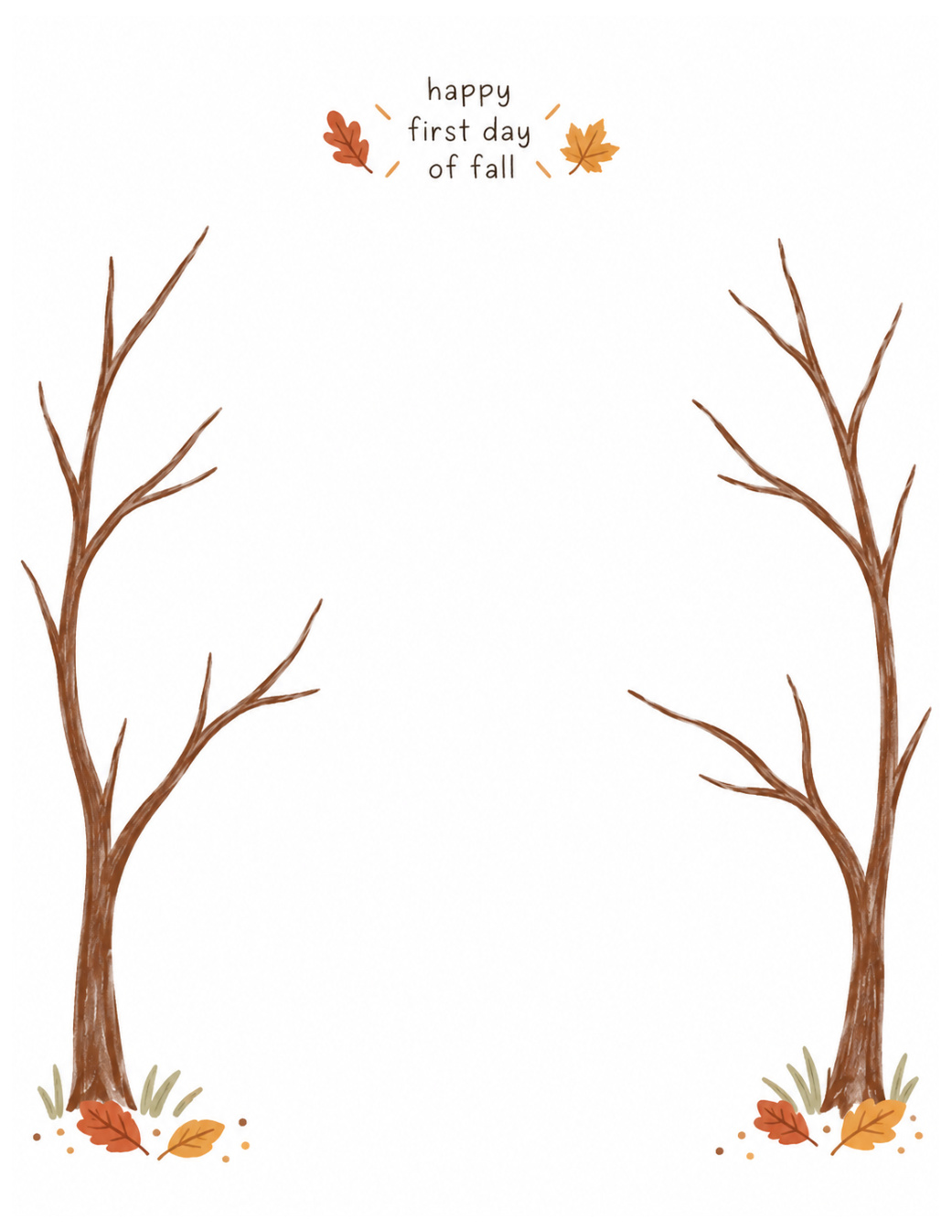 Happy First Day of Fall handprint craft preview